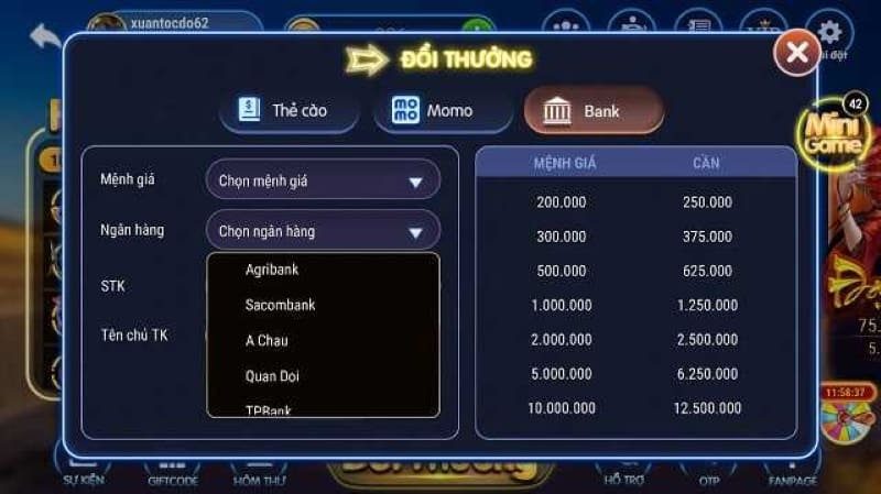 Cách nạp tiền Loc777 bet cho cả người mới và người cũ