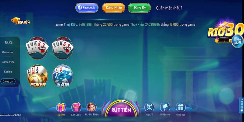 Rio66 anh em sẽ không thể bỏ qua sảnh game bài uy tín nơi đây mang lại